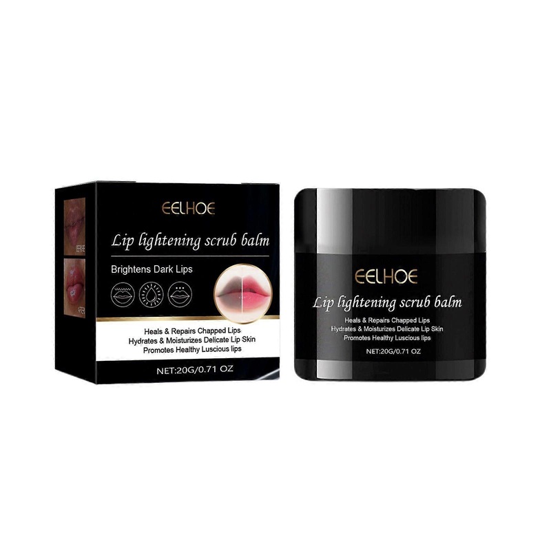 Lip Scrub 20g - Organic Lip Balm Scrub for Lightening & Brightening Dark Lips, Dry Lips Exfoliator Scrub for Softer, Smoother, & Moisturized Lips