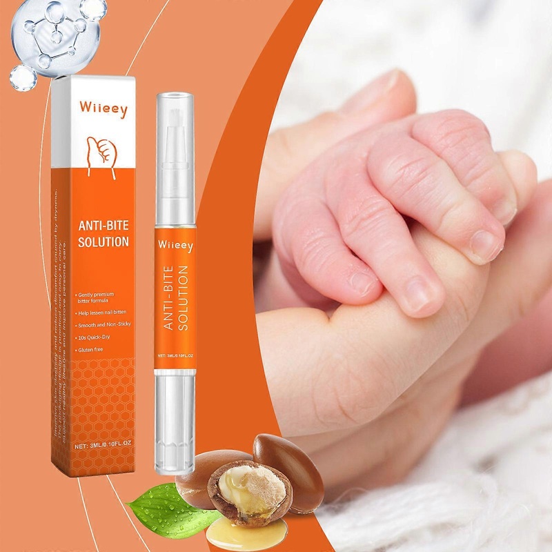 Stop Nail Biting Pen, Nail Biting Prevention, Thumb Sucking Deterrent, Nail Biting Treatment for Kids & Adults, Natural Nail Care Pen to Help Stop Nai