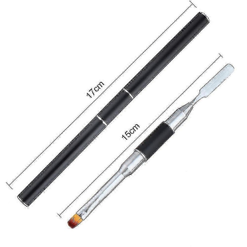 1pcs-nail Art Double-ended Gel Pen-black Rodmake Up
