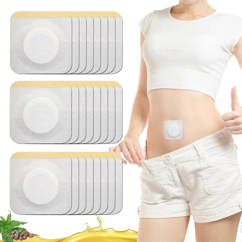 2025 Latest Model  24Pcs Hypoallergenic Castor Oil Pack Wrap for Belly Button