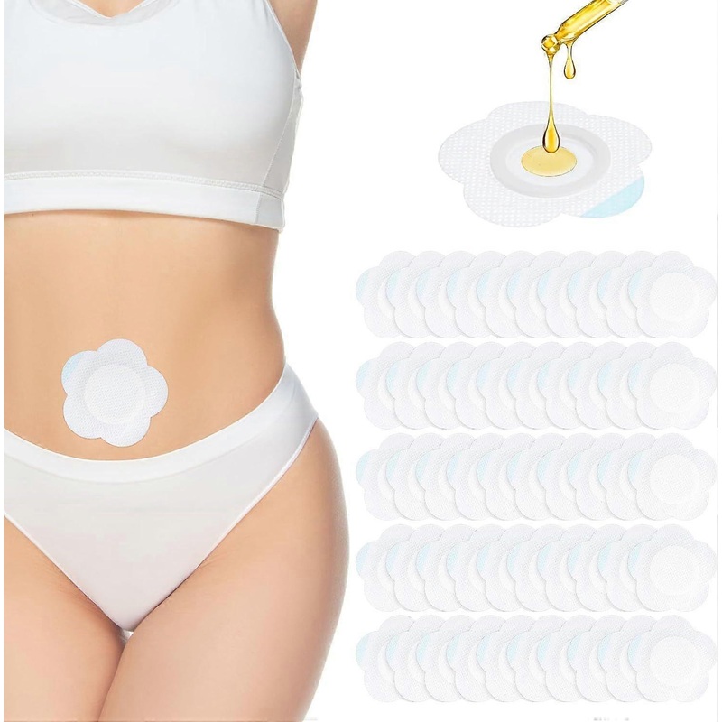 2025 Latest Model  50Pcs Castor Oil Pack Wrap, Self-Adhesive Castor Oil Patches