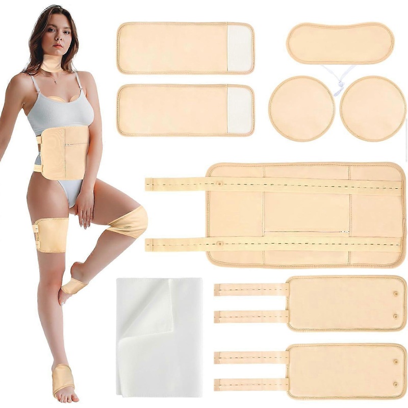 2025 Latest Model  Castor Oil Pack Wrap, 9 Pcs Organic Castor Oil Patches Kit