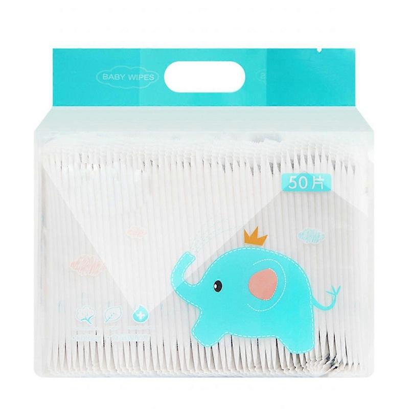 50Pcs/Pack Mini Portable Single Wet Wipes Gentle Non Woven Wipes for Face and Hands