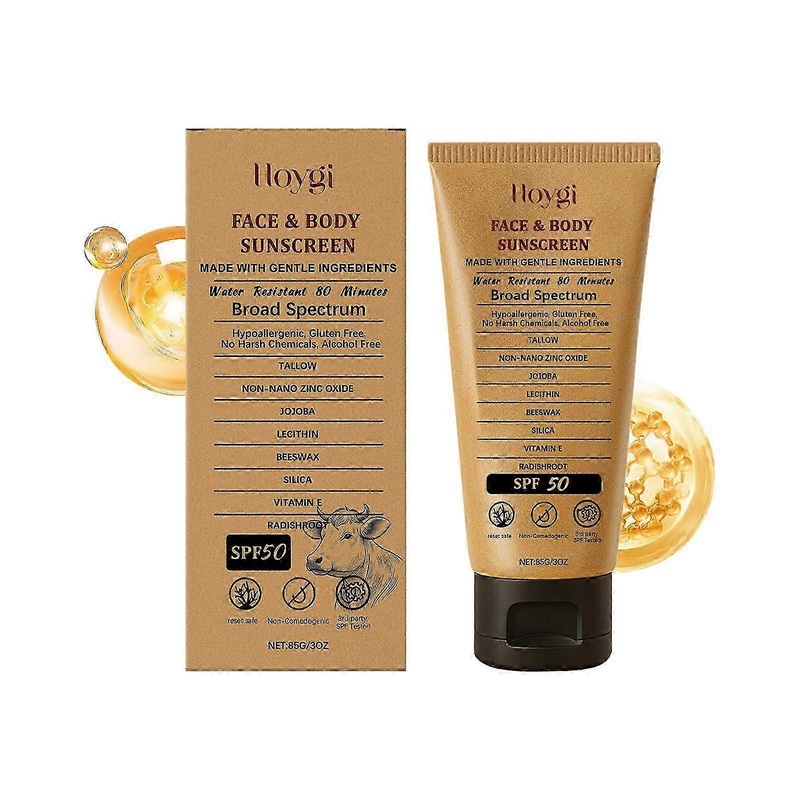 Beef Tallow Sunscreen , SPF 50+ PA+++ Sun Repairs cream