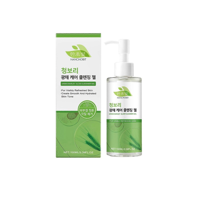 HANCHOBIT Green Mai Cleansing Gel Barley Gentle Ingredients Hydrating Skin Care Fine Cleansing Facial Gel