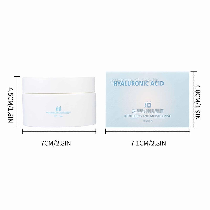 Hyaluronic Sleep Facial Mask Wash Moisturizing Mild Repair Brightening Jelly Facial Mask Soothing Redness