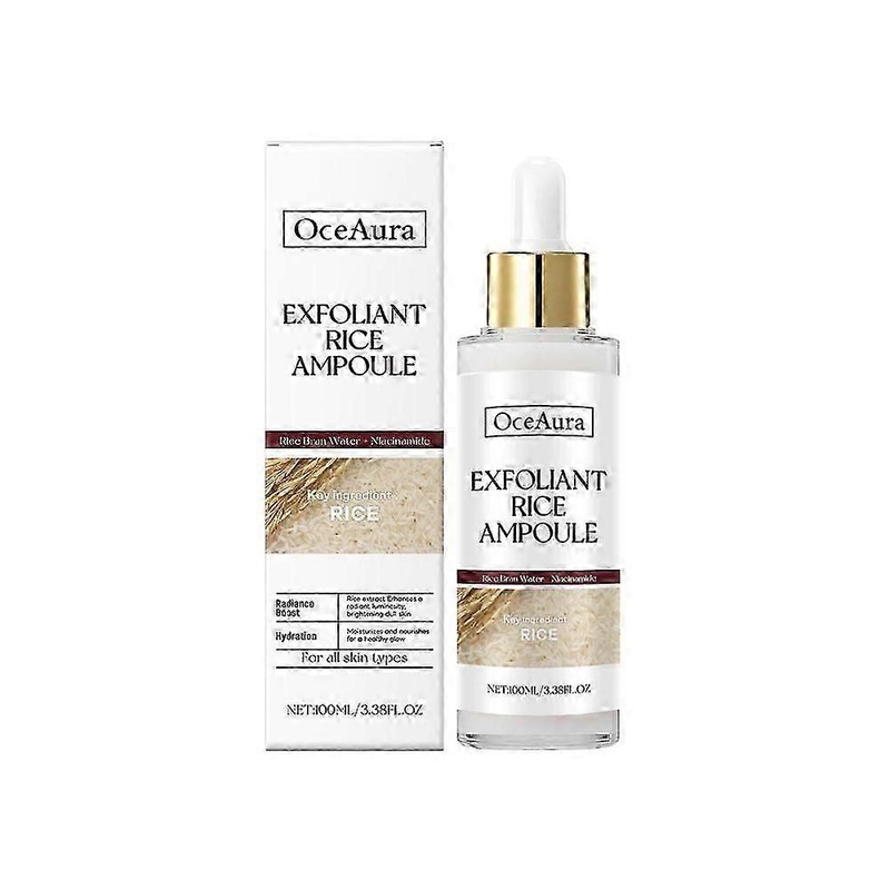 Peel Shot Glow White Rice Peeling Ampoule, Soft Exfoliating Face and Body Scrub Dead Skin Cells Remover for All Skin Types