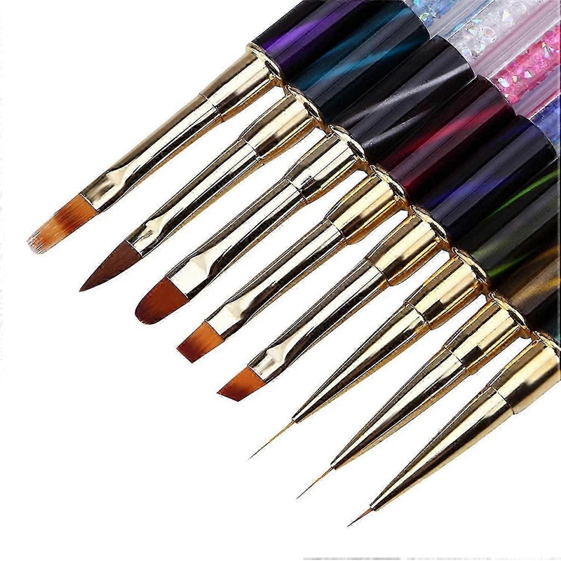 Professional Acrylic Nail Brush Builder Uv Gel Nail Brush Set French Tip Nail Art Applicat