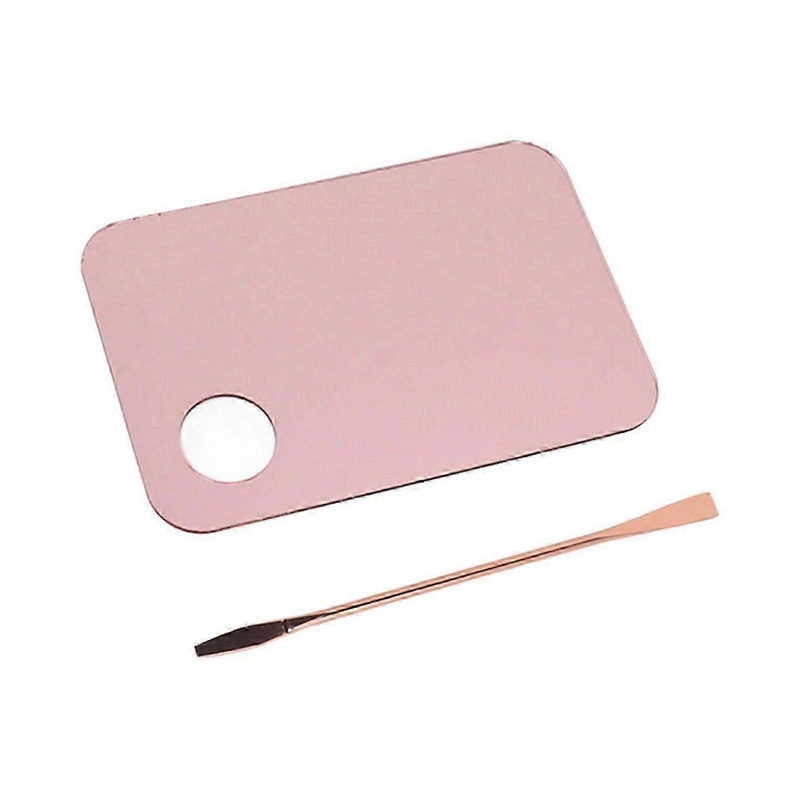 Rose Gold Nail Art Palette & Spatula Set - Foundation Mixing Tray Included