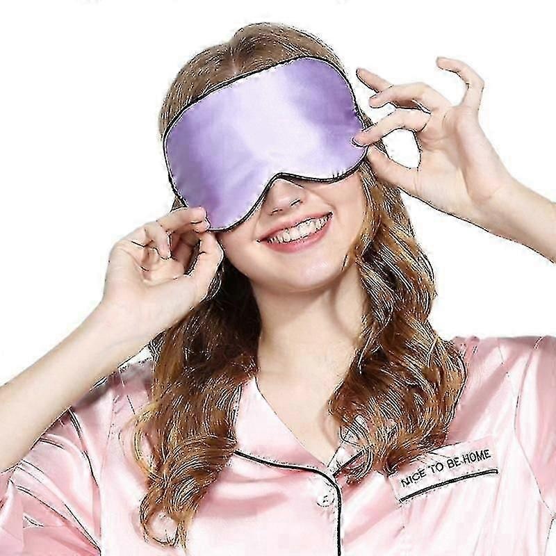 Sleeping Mask, Silk Night Mask, 100% Natural Silk Ultra-Soft Blackout Travel Mask Sleeping Eye Mask,