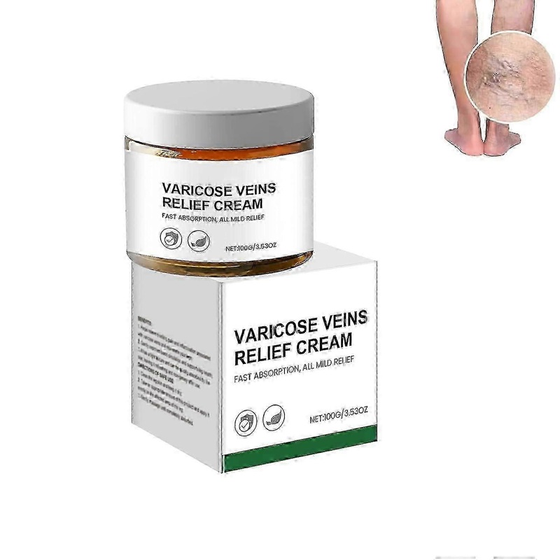 Varicose Relief Cream, Anti-Varicose Cream Varicose Veins, Anti-Varicose Soothing Cream, V