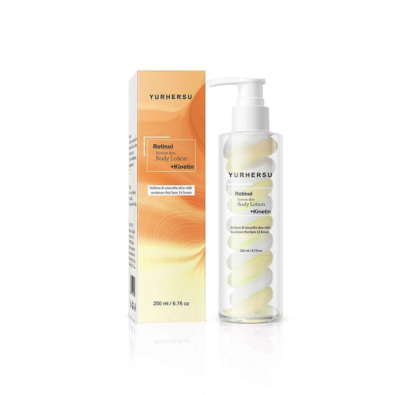 200ml Retinol Duo Body Lotion: 24-hour hydration for soft, smooth skin.