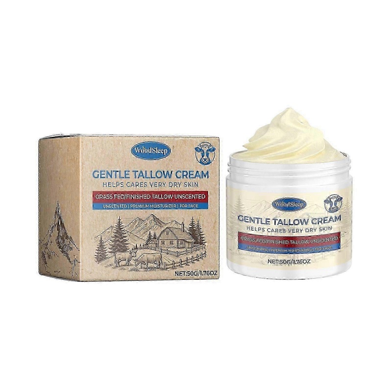 3pcs Beef Tallow for Skin, Beef Tallow Skincare Cream, 100% Organic Grass Fed Beef Tallow, Natural Handmade Lotion