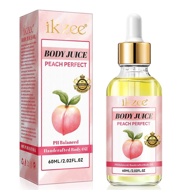 60ml Peach Body Oil: nourishing and hydrating, a charming choice.