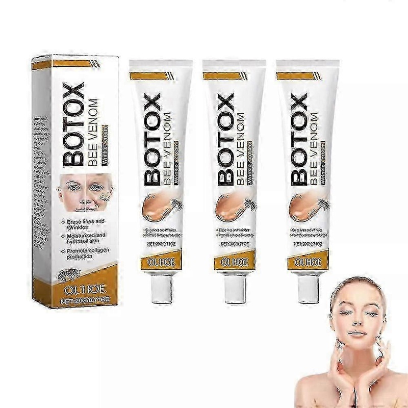 Bee Venom Wrinkle Removal Cream, Bee Venom Anti-Wrinkle Firming Cream, Bee Venom Cream, Moisturizing, Lifting & Recovery for All Skin Type