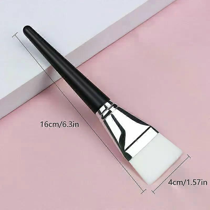 Flat Head Thin Facial Mask Brush White Soft Hair Body Application Brush Beauty Salon Specific Tool Foundation Make-up Brush