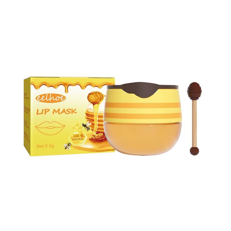 Honey Lip Mask, Moisturizing Exfoliator Lip Care Bee Lip Balm
