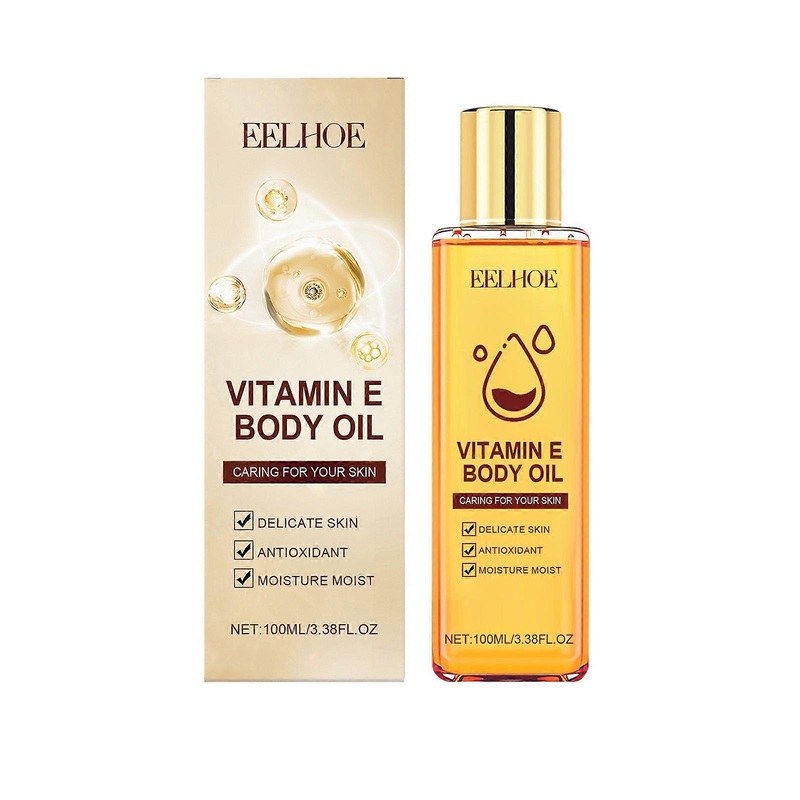 Vitamin E Body Oil: nourishes the skin and is a great product for body care.