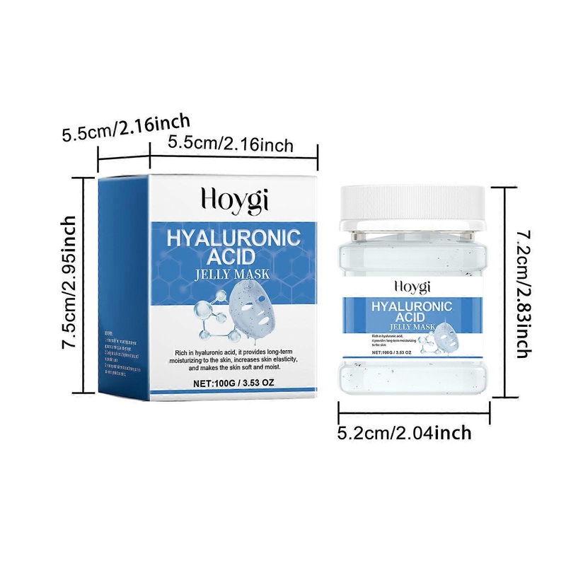 100g Hyaluronic Acid Jelly Mask: Moisturizing and brightening the skin.