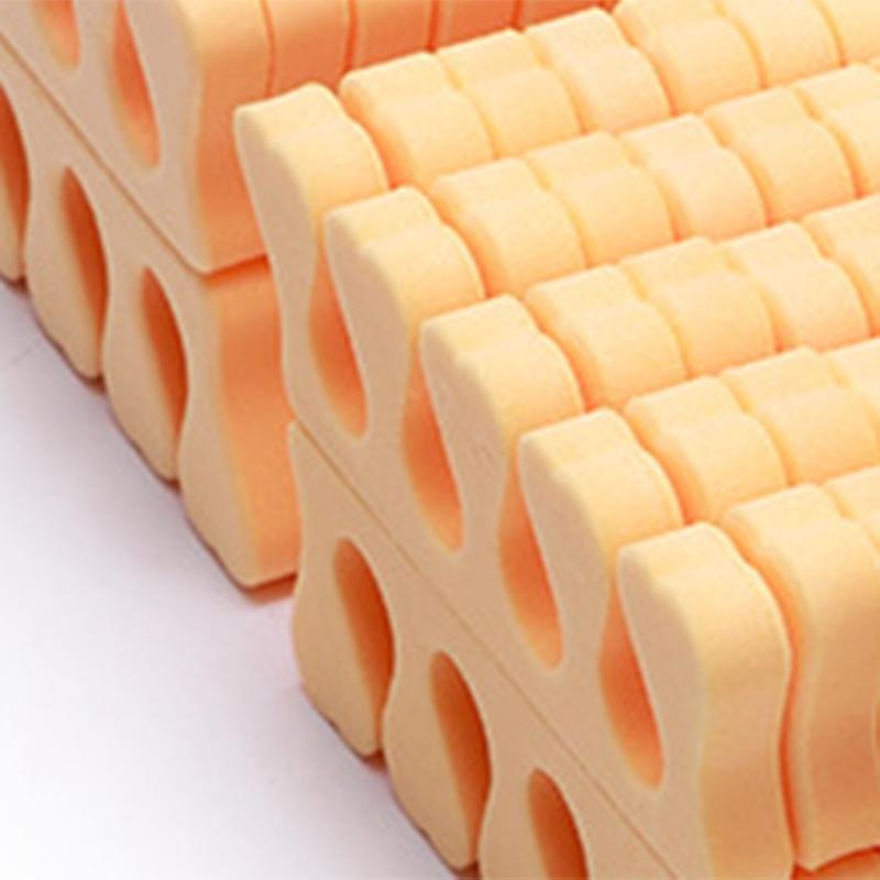 100pcs Sponge Toe Separator Soft Nail Art Finger Separator Divider Spacer Manicure Pedicure Tool Orange