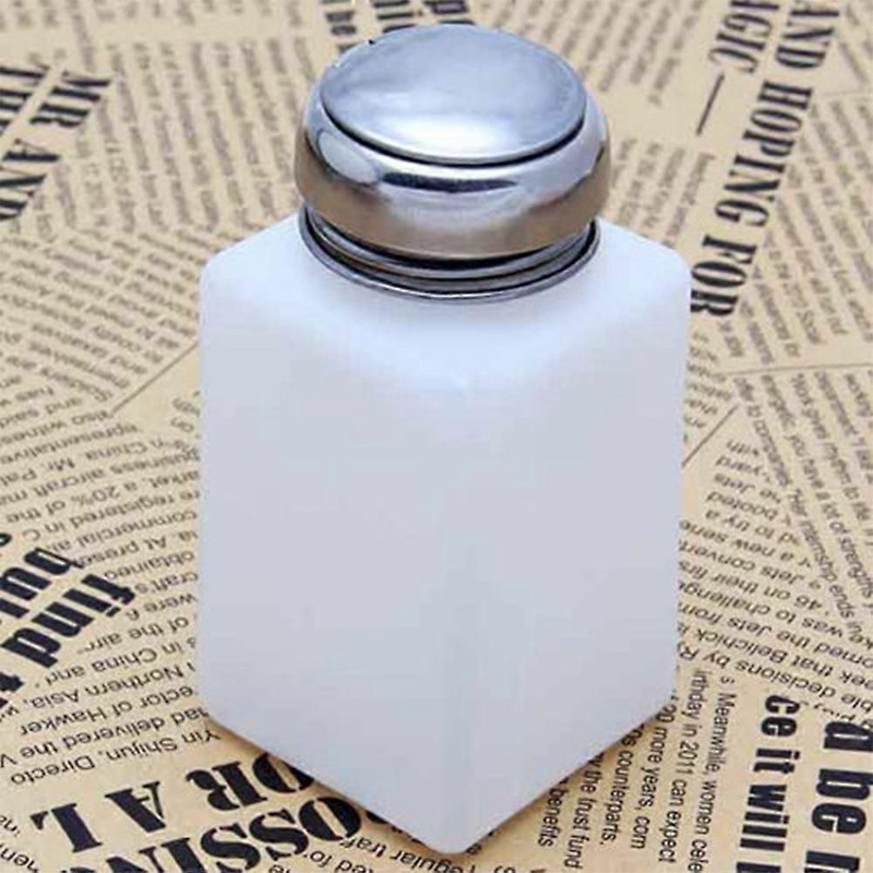 200ML Liquid Press Nail Polish Remover Dispenser Cleaner Pumping Bottle