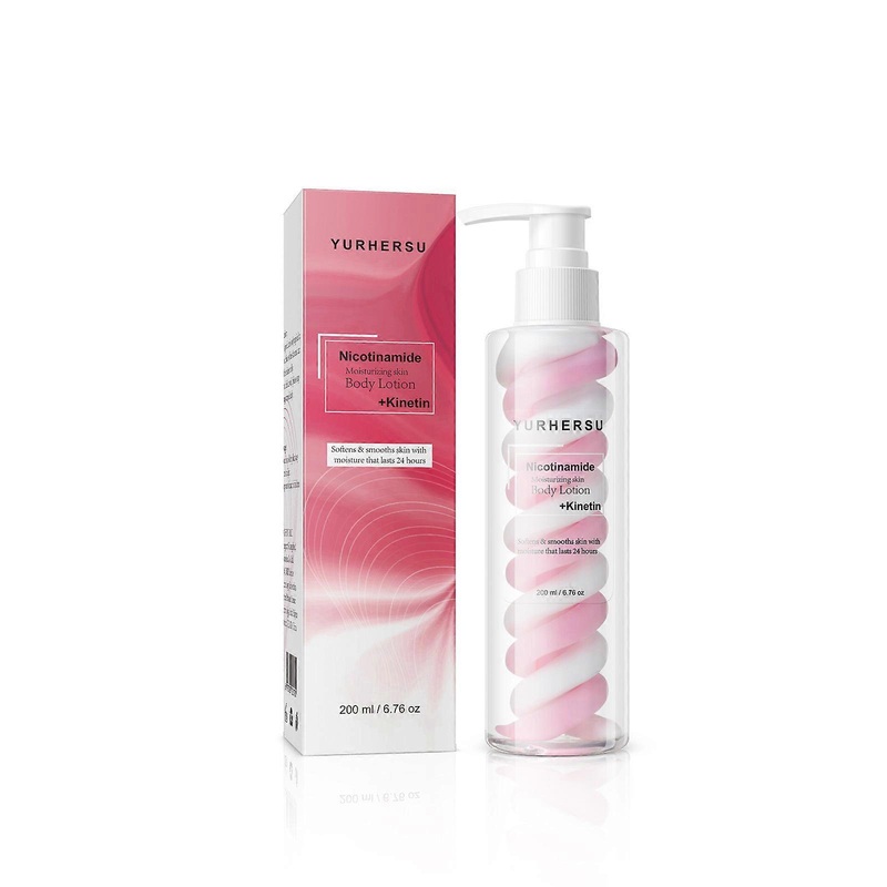 200ml Niacinamide Two-tone Body Lotion: nourishes, brightens, hydrates and moisturizes.