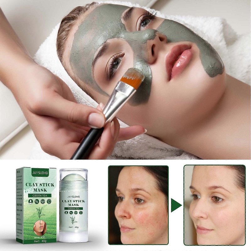Green Tea Mask Stick Purifying Mud Mask Blackhead Remover Non-porous Cleansing Mask Stick Oil Control Mask Mask For All Types