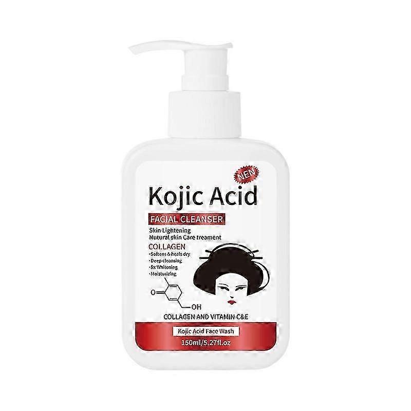 Kojic Acid Facial Cleanser 150ml - Gentle Foaming Face Wash for Glowing, Smooth, Refreshed Skin - Daily Cleansing Formula - Non-Drying, Suitable for A