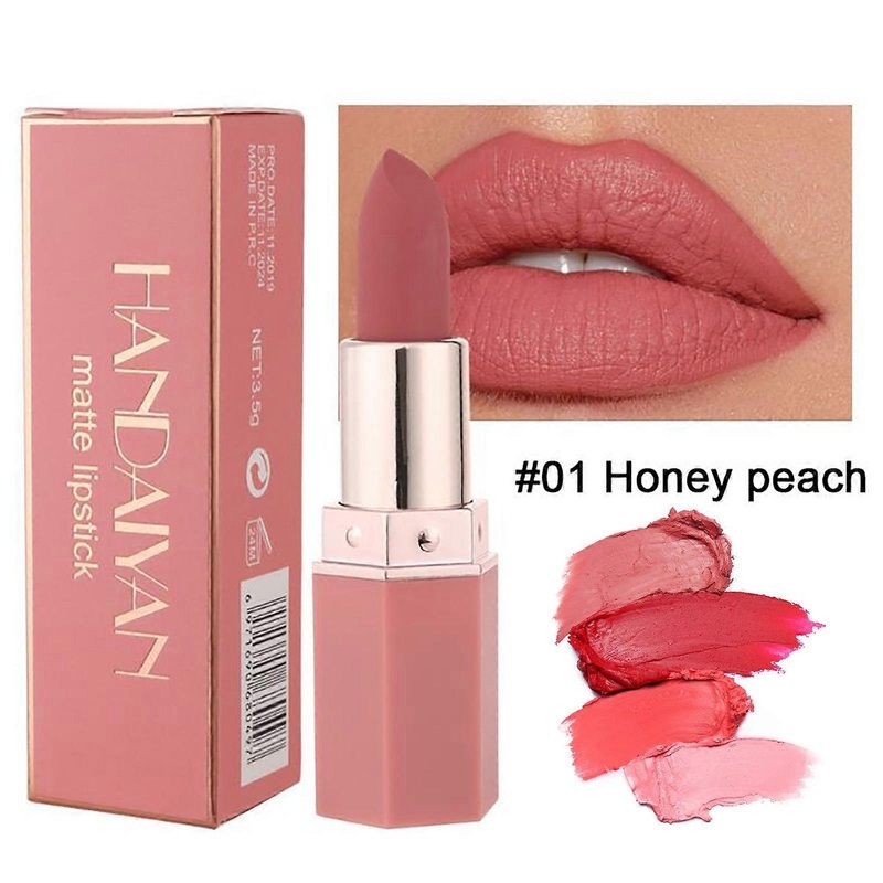 Ladies Makeup Sexy Hydrating Long Lasting Matte Lip No Sticking Gloss Lipstick