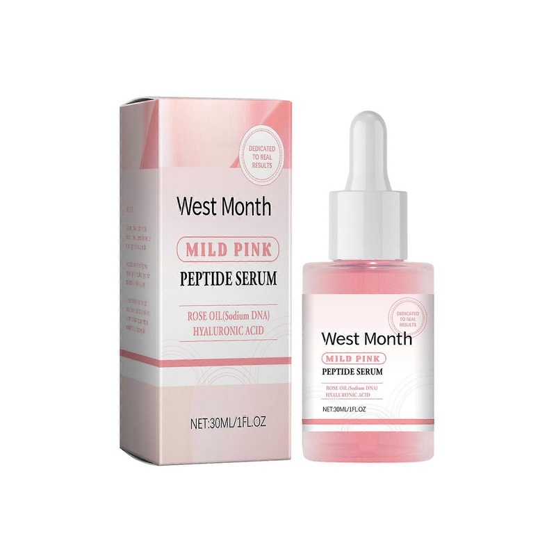 Pink Glow Facial Serum with Rose Oil, Anti-Ageing Hydrating Face Serum For Face Lifting & Firming, Uneven Skin Tone, Pore Care