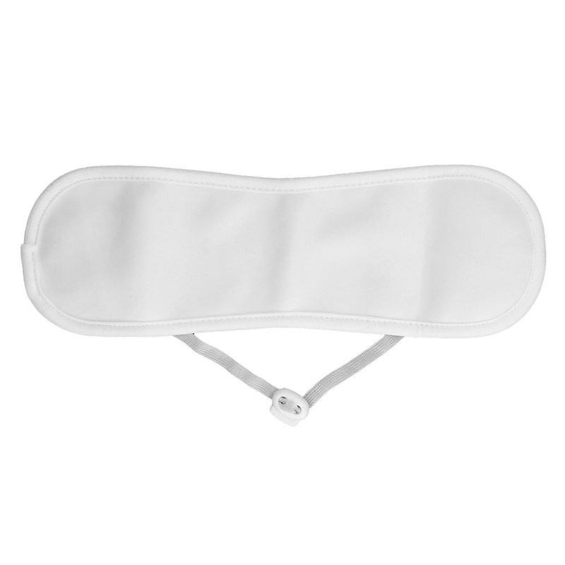 Soft Neck Castor Oil Wrap Flexible Adjustable Reusable Soreness Relief Castor Oil Pack for Sleep White