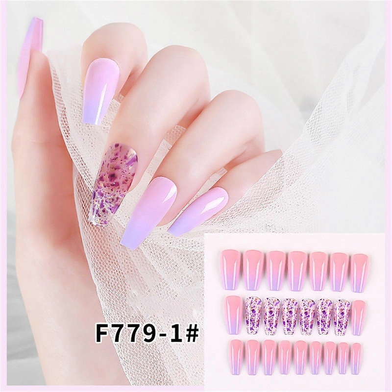 The New Wearable Nail Long Tip-shaped Detachable Reusable Fake Nail Wear Patch