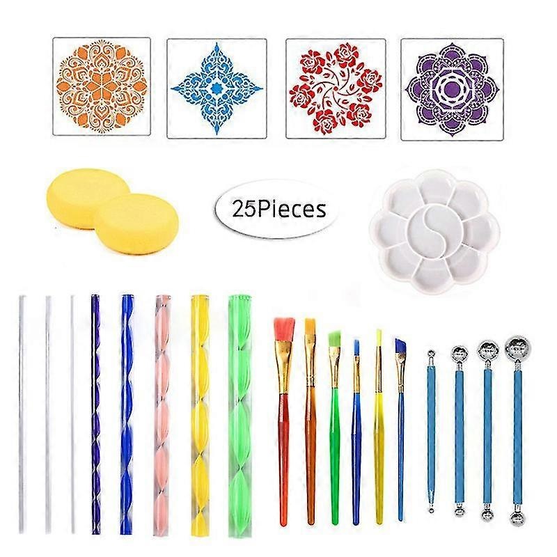 20-piece Mandala Skirt Dotting Tools, Skirt Painting Tools Dotting Tools Dot Painting For Diy Polymer Painting, Stone Painting, Nail Art Crafts Em