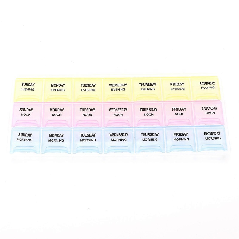 21-Grid Plastic Jewelry Box Removable Dividing Storage Container for Beads Nail Arts