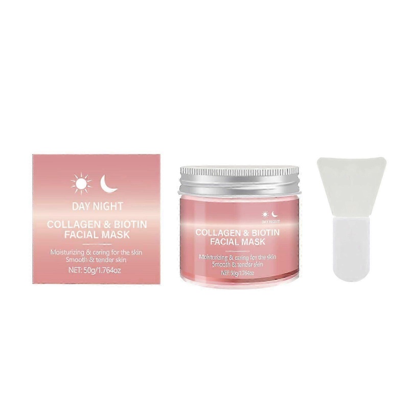 Collagen and Biotin Facial Mask for Deep Hydration, Promotes Skin Rejuvenation and Reduces Dryness