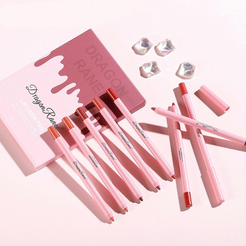 Lip Liner Pen  Mist Matte  Paste Color Hook Line Lipstick Pencil Case Foam Pen Does Not Fade Lip Liner Pen Set