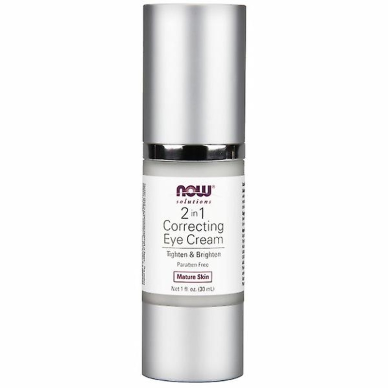 Now Foods 2 in 1 Correcting Eye Cream, 1 oz (Pack of 1)