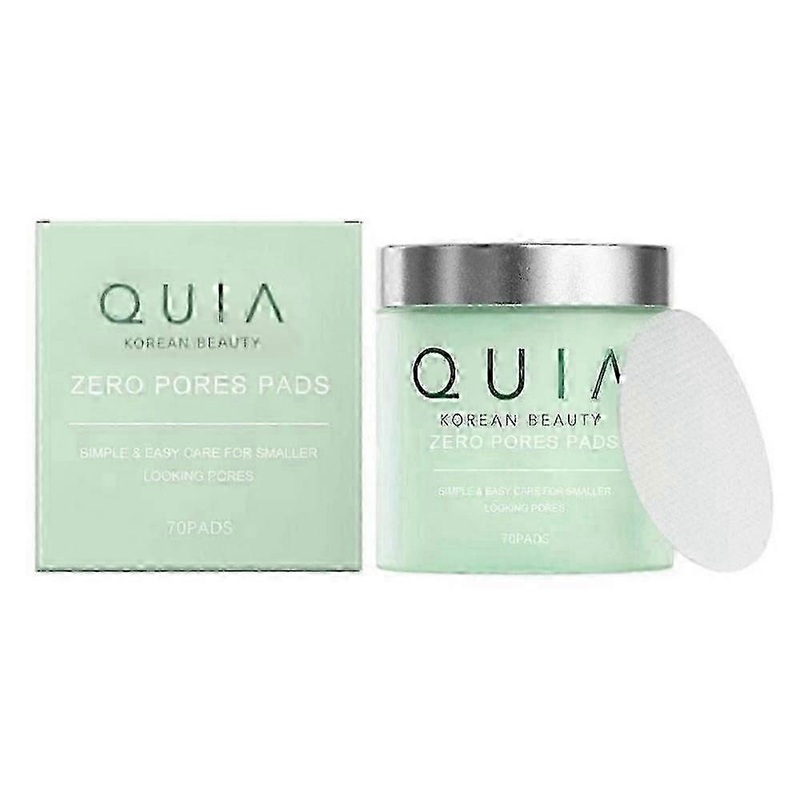 QUIA Zero Pore Pads Korean Skincare - Targets Large Pores and Uneven Skin Tone, 70 Pieces