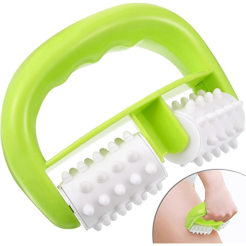 Rouleau de Massage Anti-Cellulite Brosse de Rouleau de Corps Utilisation Humide Sche pour Massage Rduction de Cellulite, Brosse de Rouleau de Visage C