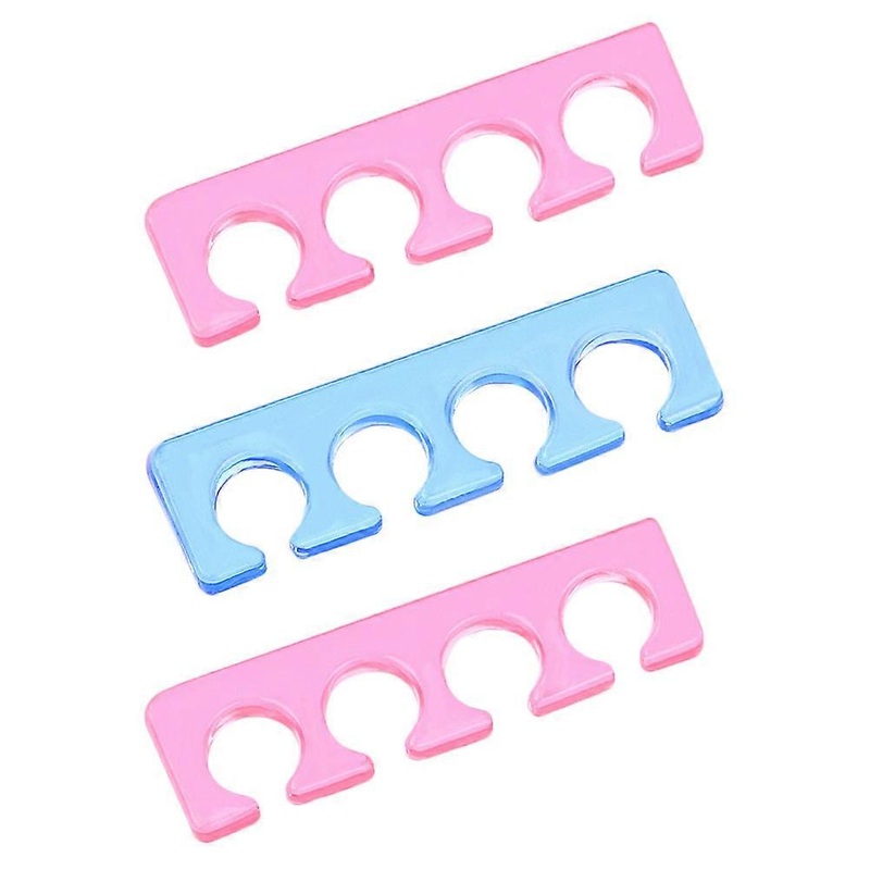 Silicone Nail Separator Manicure Finger Divider For Nail Art Tools 9 5x2 5cm Durable Silicone 3Set