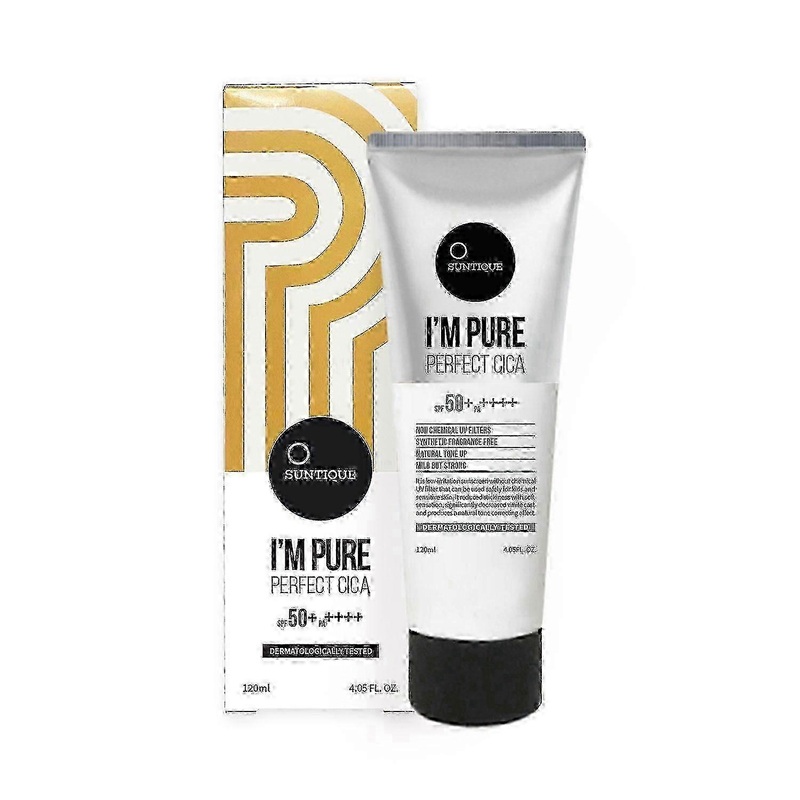 Suntique I'm Pure Perfect Cica Suncream Spf 50+ Pa++++, 4.05 Fl. Oz