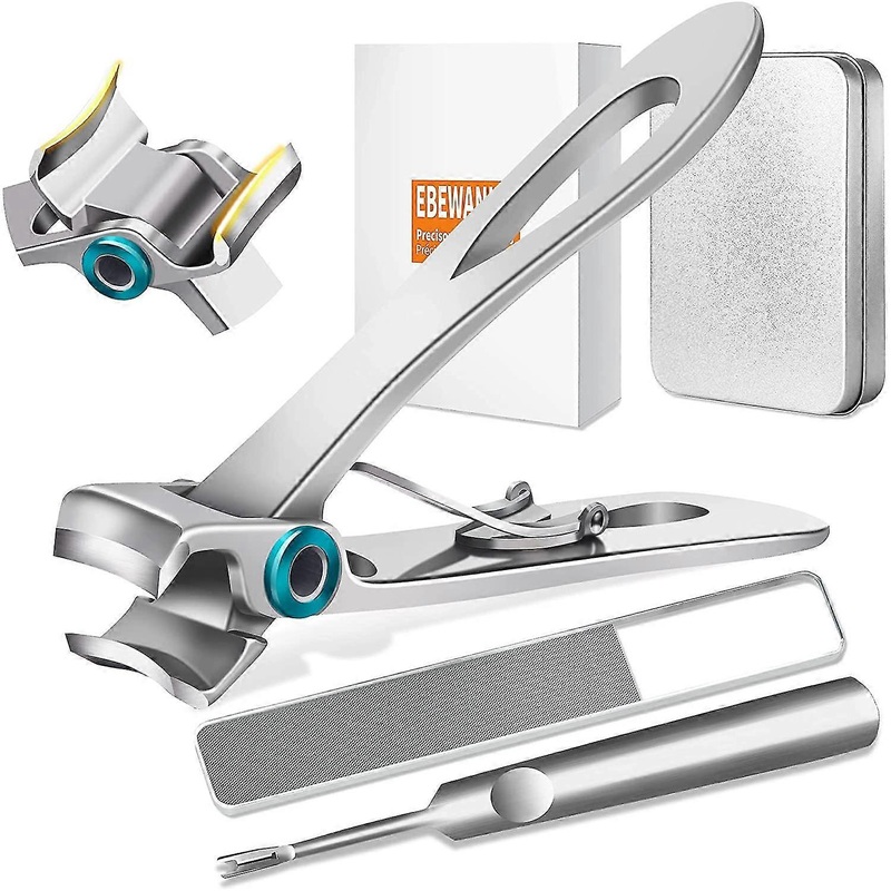 Wide Toenail Clippers For Thick Nails 17mm Wide Jaw Opening Extra Large Nail Clippers For Thick Toenails, Big Nail Clippers For Men And Seniors, Stain