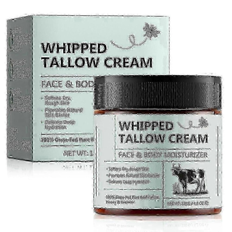 1-3x Grass-Fed Tallow Skin Care Cream 120g - Moisturizing Face & Body Balm, Grass-fed Beef Tallow Balm Anti-Aging Skin Care Kits yy