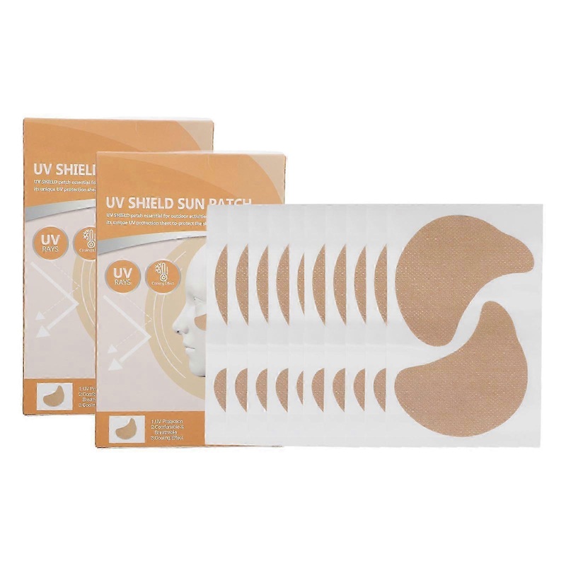 10 Pairs Eye UV Sun Protection Patch Breathable UV Block Under Eye Sheet Spunlace Face Sunblock Shield Patch