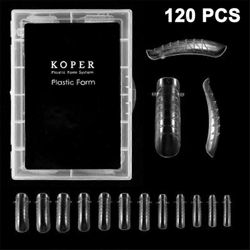 120PCS/ Case Poly Nail Extension Gel Dual Forms Nail Builder