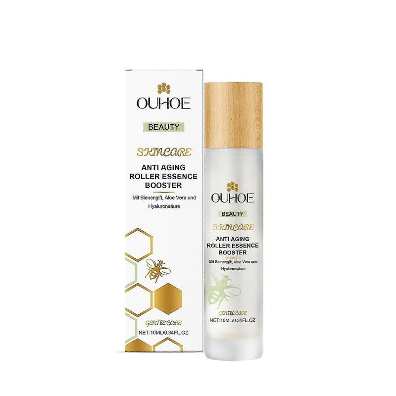 Bee Venom Anti-Aging Roller Essence Booster, Concentrated Anti Ageing Serum with Firming Bee Venom, Hyaluronic & Aloe Vera, Wrinkle Reduction