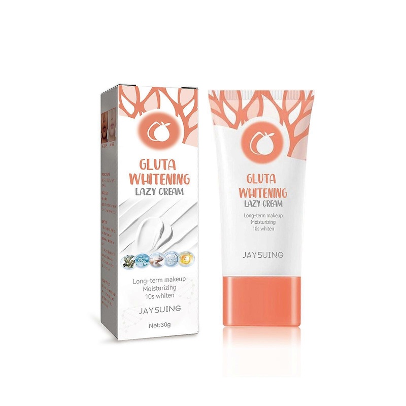 Gluta whitening facial cream lotion moisturizing Lazy Cream, Cream Facial Gluta Lazy Moisturizing 30g