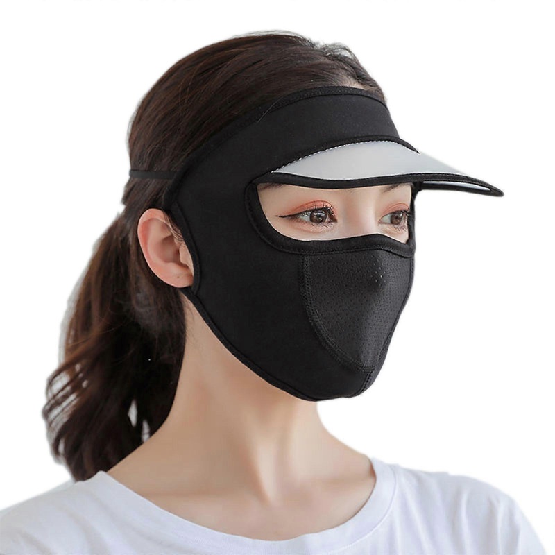 Outdoor Ice Silk Sports Hat Full Face Mask for Sun Hat for Cycling Motorcycling