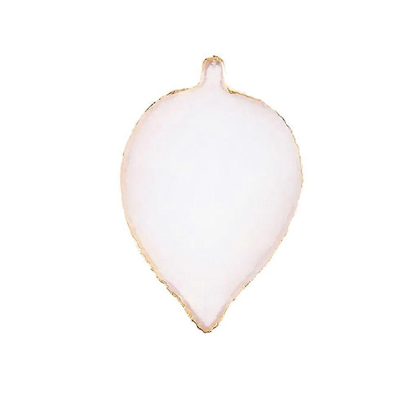 Resin Manicure Nails Color Plate Leaf Shaped for Manicure Use 1Pcs