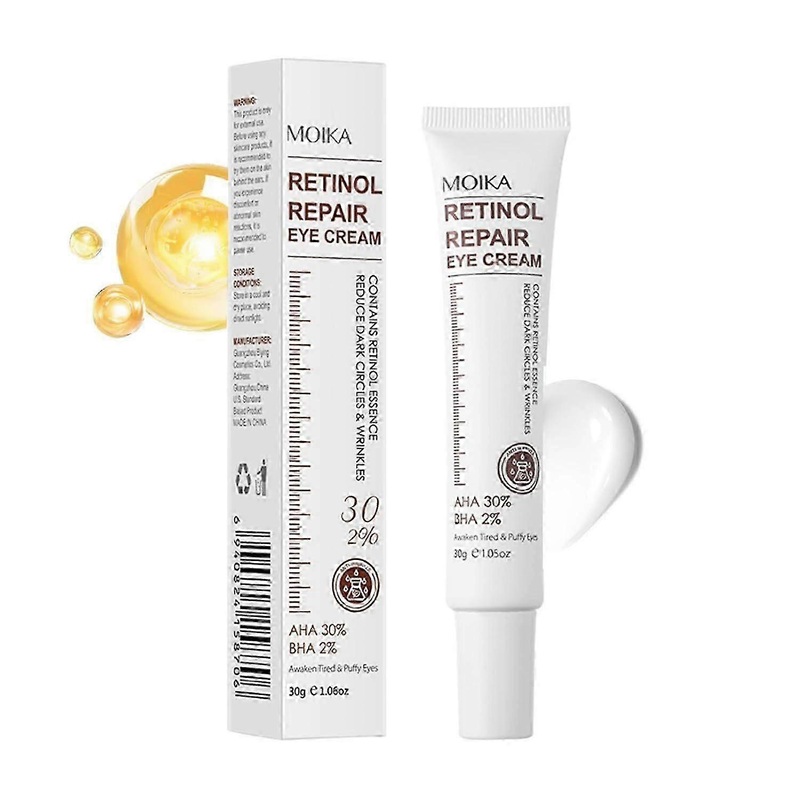 Retinol Repair Eye Cream, Daily Anti-Aging Wrinkle Cream with Retinol to Reduces Fine Lines, Dark Circles, Eye Bags & Puffiness and Brighten Skin